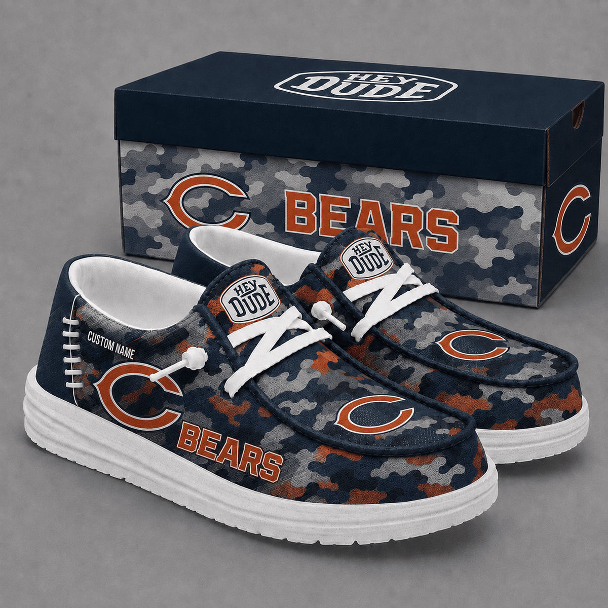 Chicago Bears Personalized | Premium Loafer Shoes - VA23659