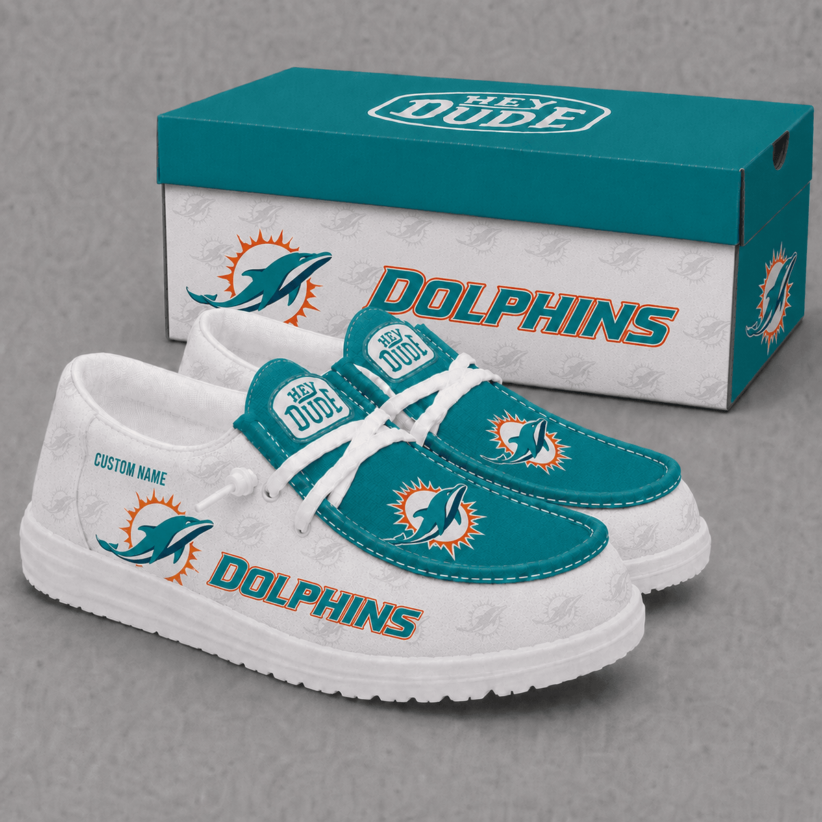 Miami Dolphins Personalized | Premium Loafer Shoes - VA52715