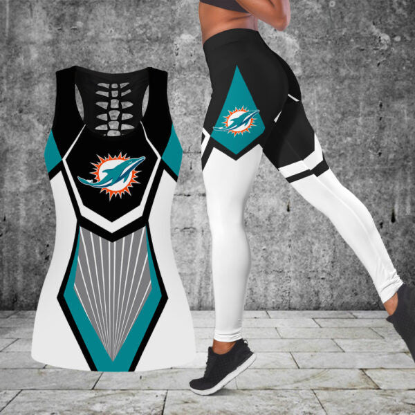 Miami Dolphins Combo Tank Top And Leggings BG325