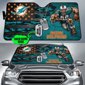 Miami Dolphins Personalized Auto Sun Shade BG49