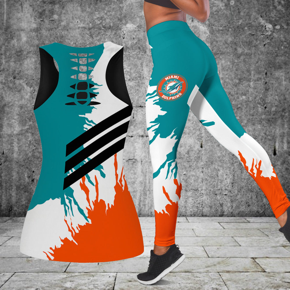 Miami Dolphins Combo Tank Top And Leggings BG317