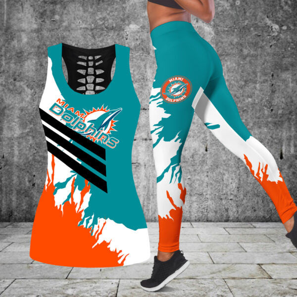 Miami Dolphins Combo Tank Top And Leggings BG317