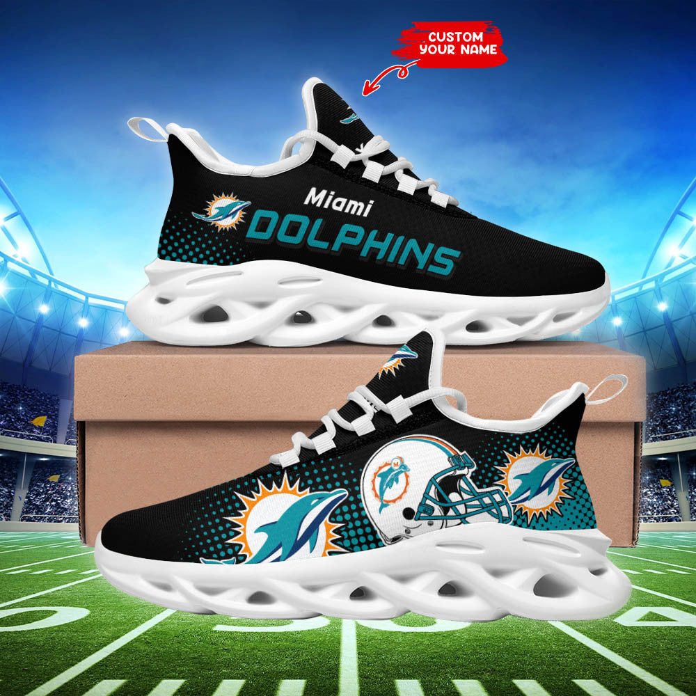 Miami Dolphins Personalized Yezy Running Sneakers SPD463