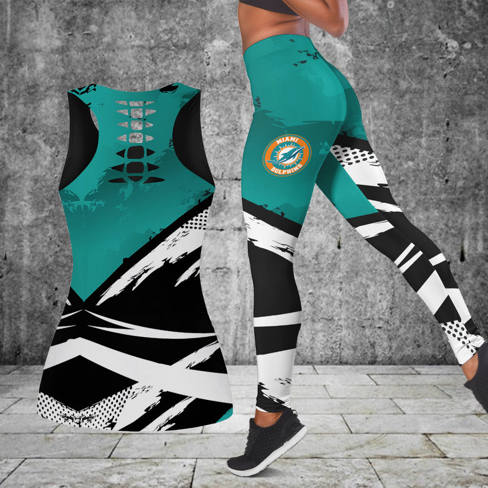 Miami Dolphins Combo Tank Top And Leggings BG331
