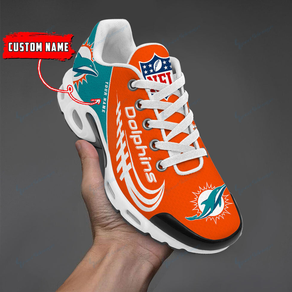 Miami Dolphins Personalized Plus  Sneakers BG17