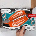 Miami Dolphins Personalized Plus  Sneakers BG17