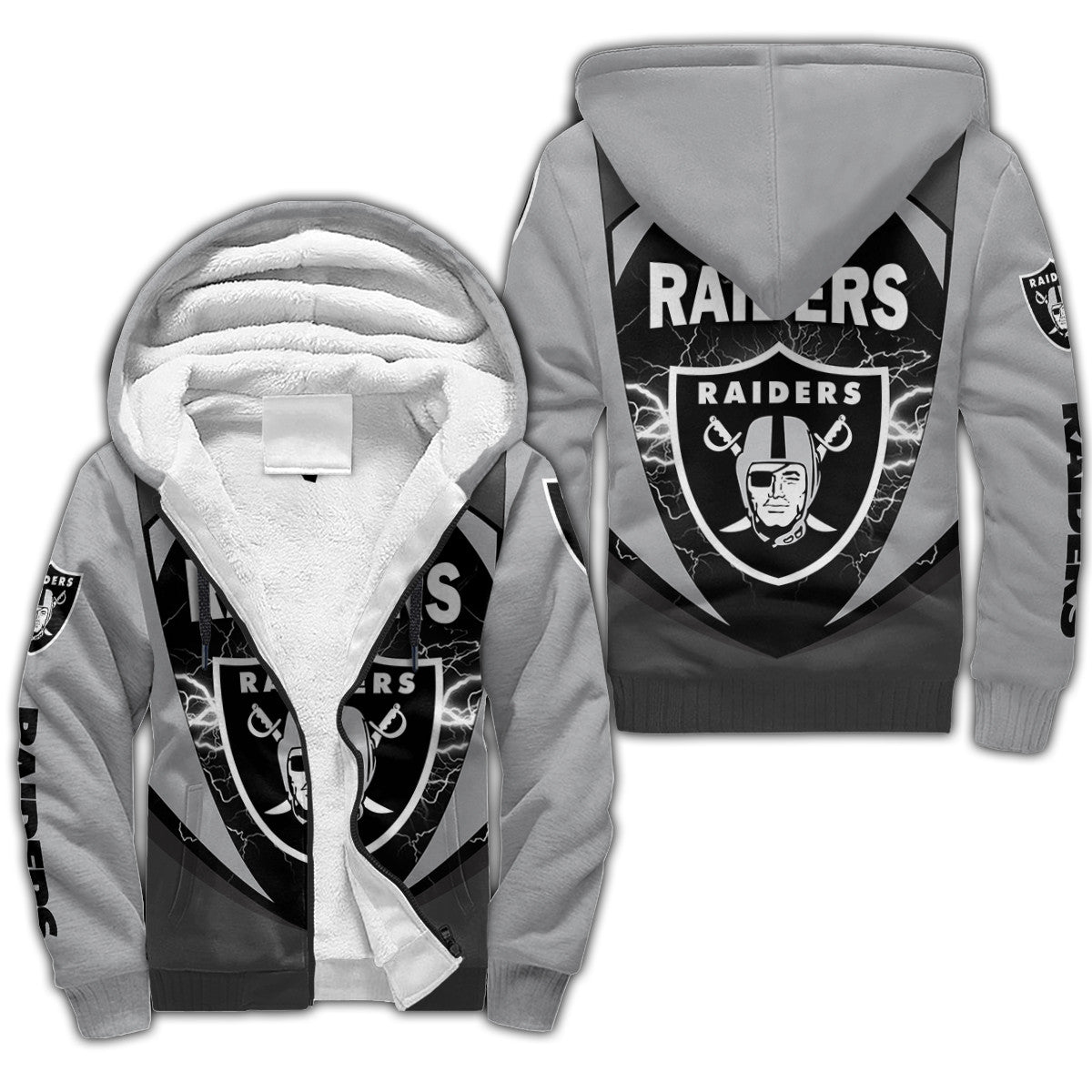 Las Vegas Raiders 3D All Over Printed Fleece Hoodie BG02
