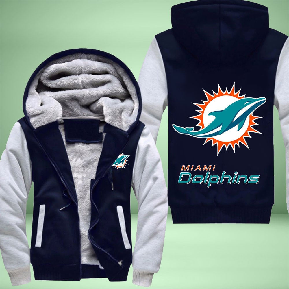 NFL Miami Dolphins Fleece Zip Hoodie FZHV0C9