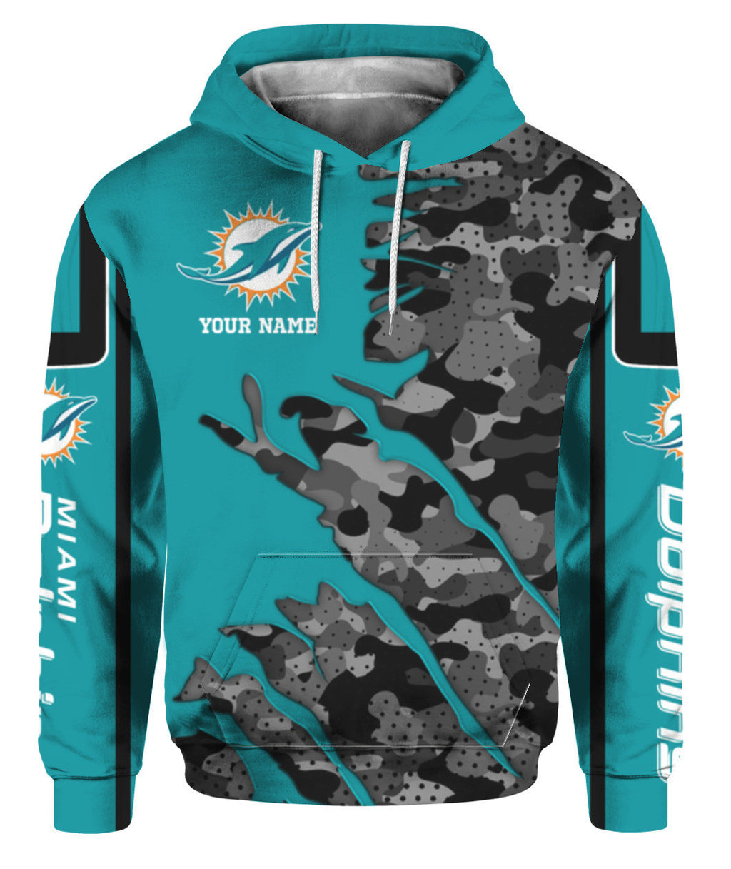 NFL Miami Dolphins (Your Name) Hoodie 3D Nicegift 3HOC0G8