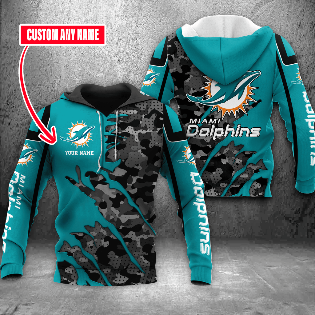 NFL Miami Dolphins (Your Name) Hoodie 3D Nicegift 3HOC0G8