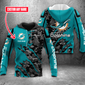 NFL Miami Dolphins (Your Name) Hoodie 3D Nicegift 3HOC0G8