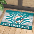 NFL Miami Dolphins Home Sweet Home Rubber Doormat Nicegift DRMP6L1