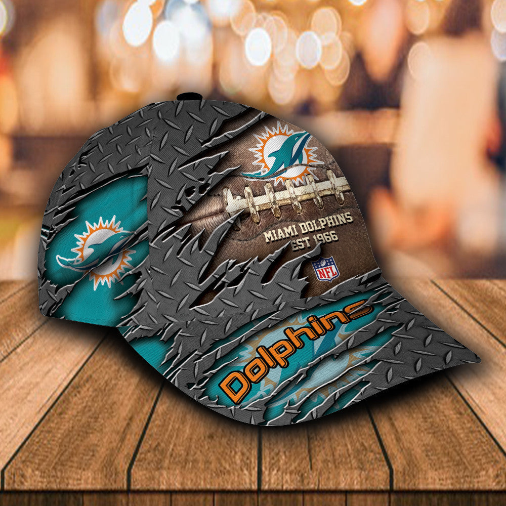 NFL Miami Dolphins (Your Name) 3D Cap Nicegift 3DCF0U4