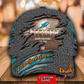 NFL Miami Dolphins (Your Name) 3D Cap Nicegift 3DCF0U4