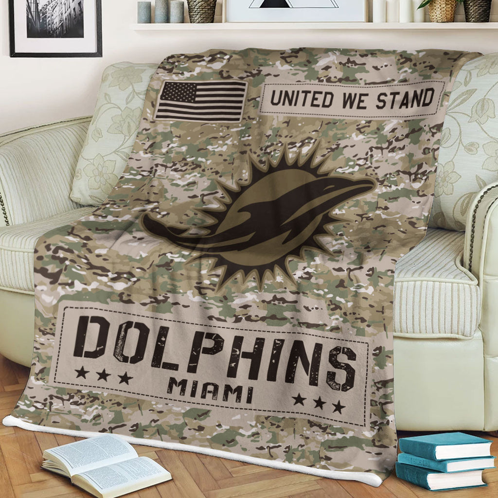NFL Miami Dolphins Fleece Blanket & Quilt Nicegift BLQR9X1