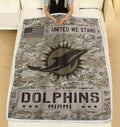 NFL Miami Dolphins Fleece Blanket & Quilt Nicegift BLQR9X1