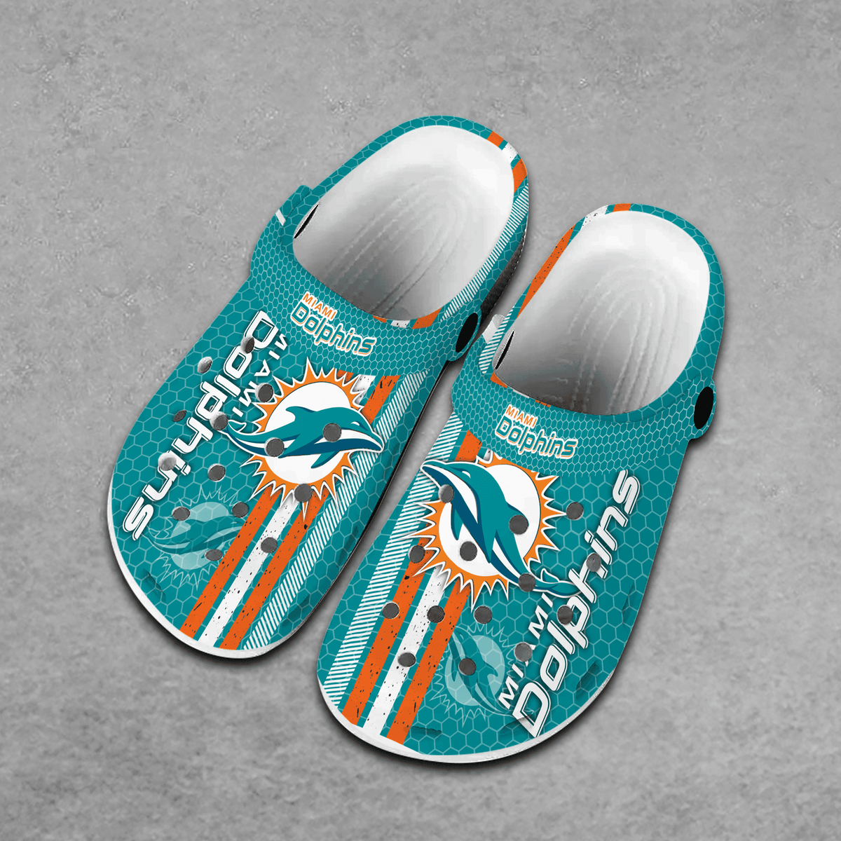 NFL Miami Dolphins Clogs Shoes Nicegift CRST7P2
