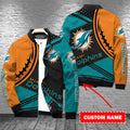 Miami Dolphins Personalized Bomber Jacket BG453