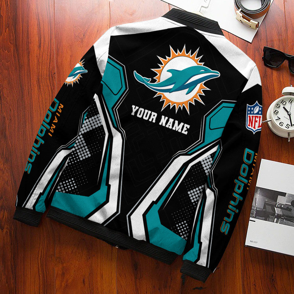 Miami Dolphins Personalized Bomber Jacket BGBBJ960