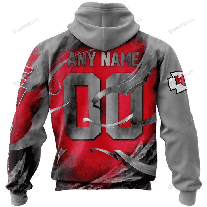 NFL Kansas City Chiefs (Your Name & Number) Hoodie 3D Nicegift 3HOM2O0
