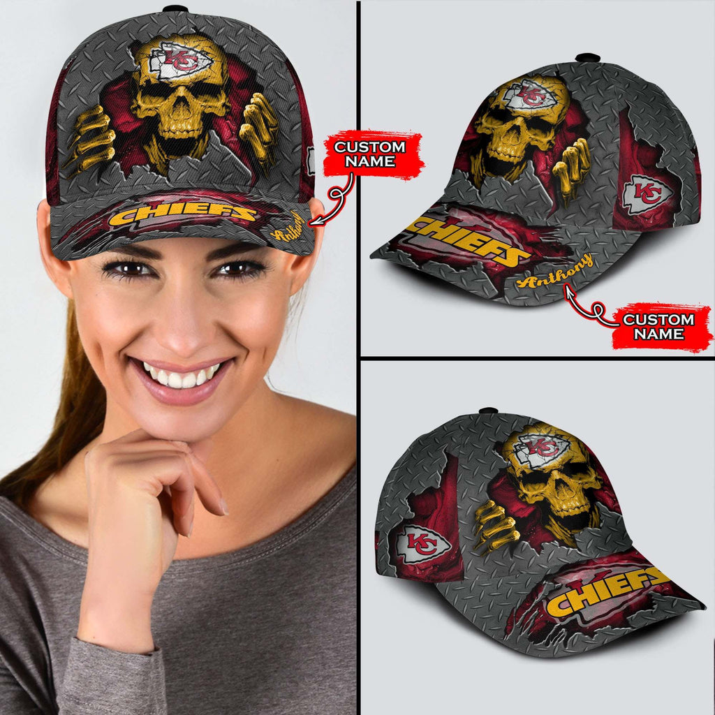 NFL Kansas City Chiefs (Your Name) 3D Cap Nicegift 3DCB8G3