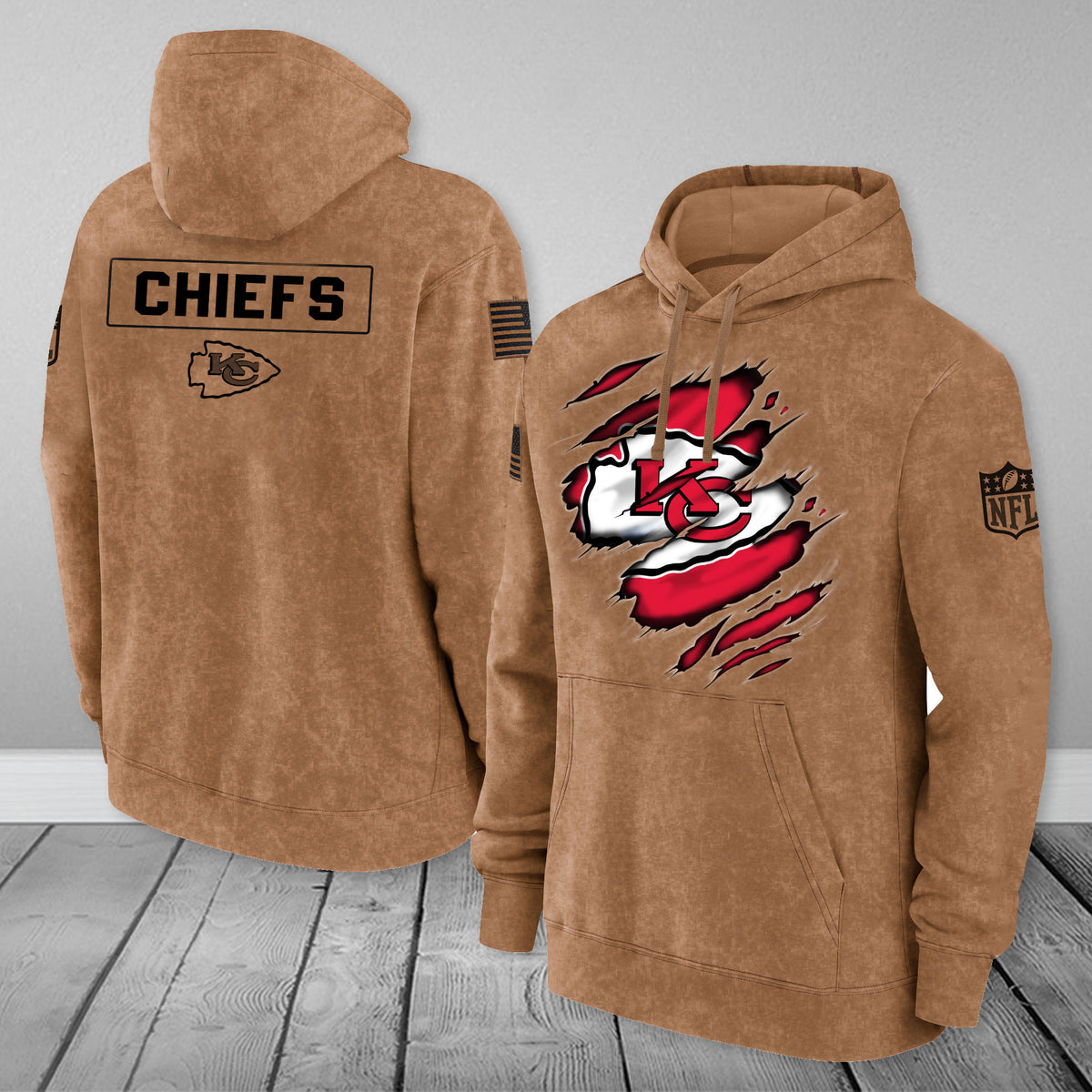 NFL Kansas City Chiefs Hoodie 3D Nicegift 3HOD2D3