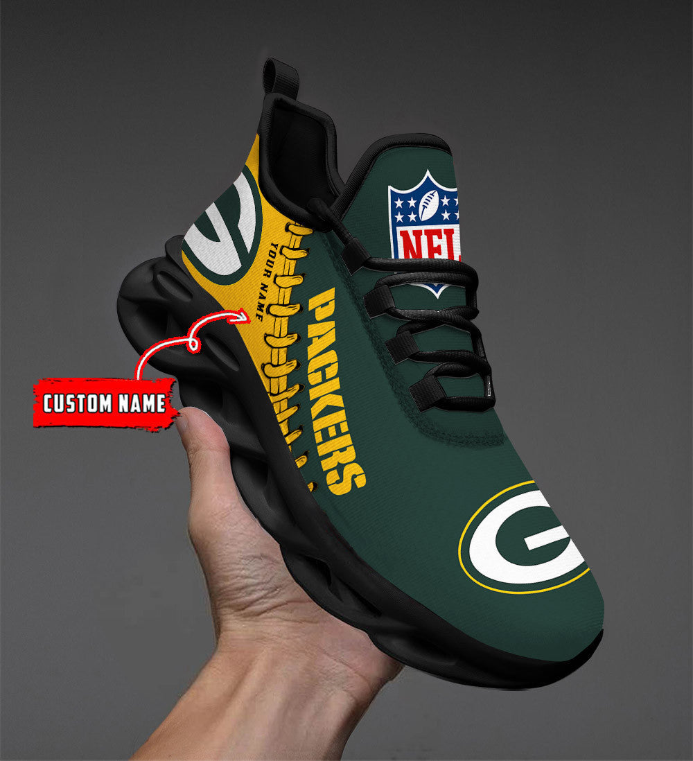 NFL Green Bay Packers (Your Name) Max Soul Shoes Nicegift MSSR0N8
