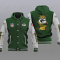 NFL Green Bay Packers Hooded Baseball Jacket 3D Nicegift HBJE3W5