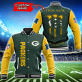 NFL Green Bay Packers (Your Name) Baseball Jacket Nicegift BJAI2E1