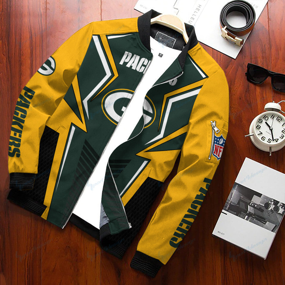 Green Bay Packers Personalized Bomber Jacket BG479