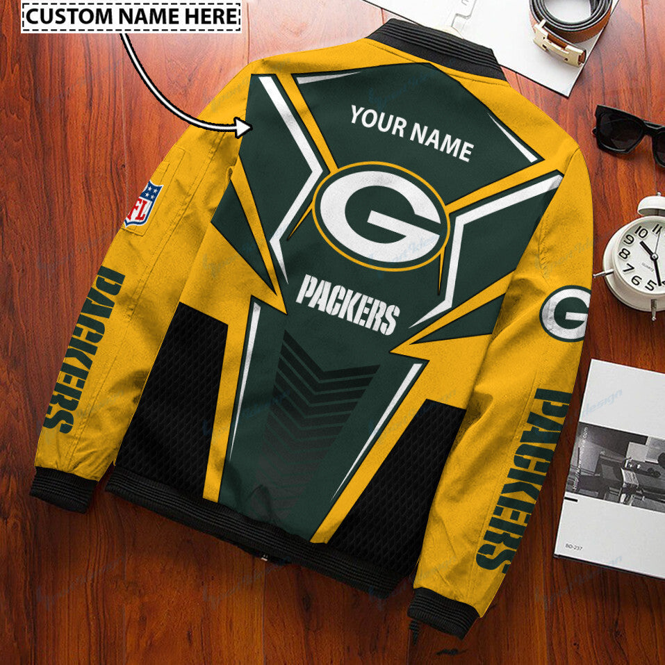 Green Bay Packers Personalized Bomber Jacket BG479