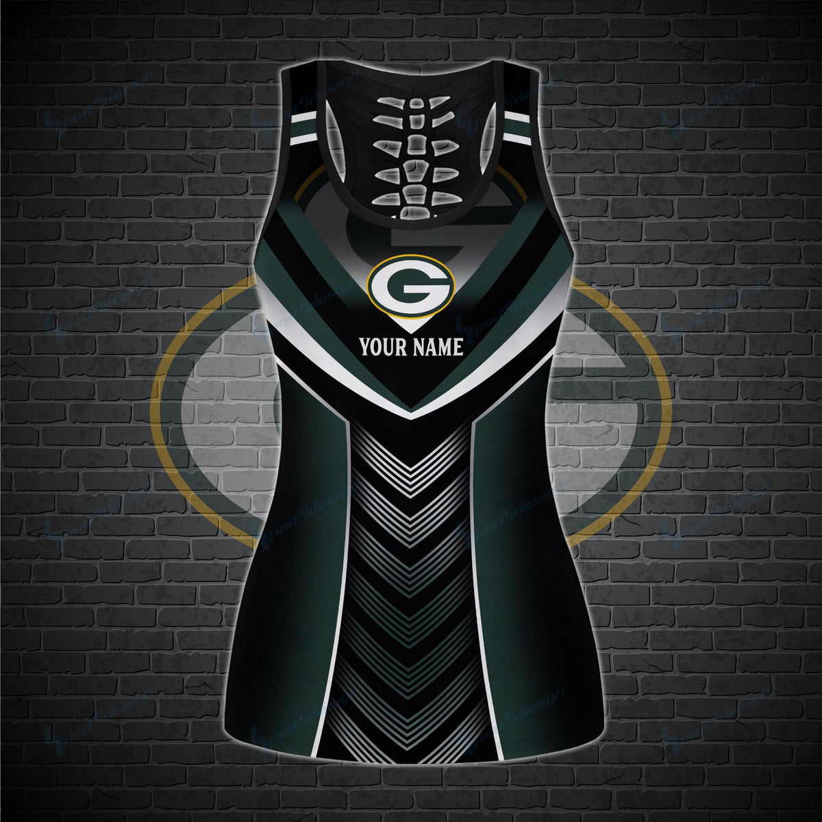 Green Bay Packers Personalized Leggings And Tank Top BG11