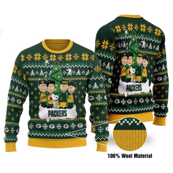 Green Bay Packers Christmas Woolen Sweater BGSWT152