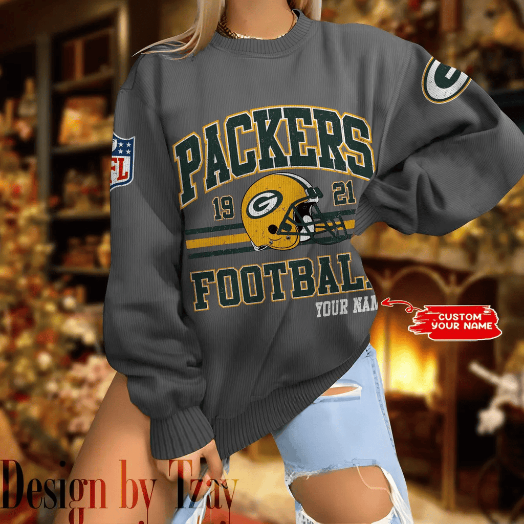 Green Bay Packers Personalized Fashion Design New Woolen Sweater BGSWT292