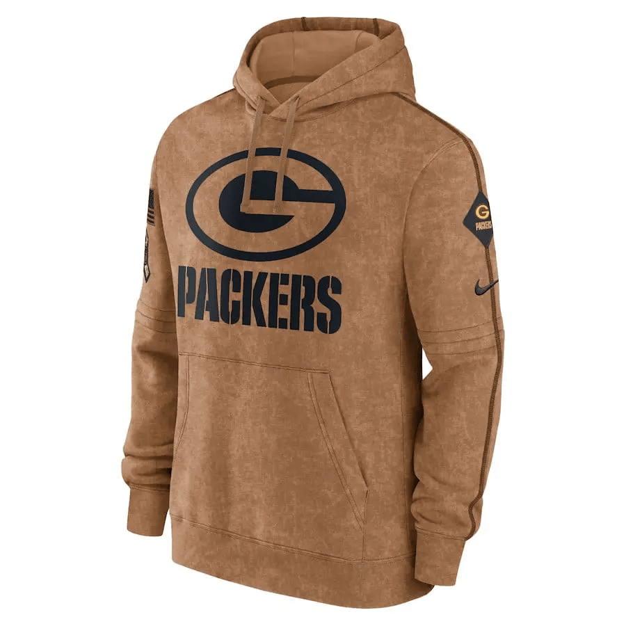 Green Bay Packers Men's Sideline Pullover Hoodie AZMSPHD012
