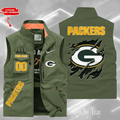 Green Bay Packers Sleeveless Jacket Multicolor S9SLJK077