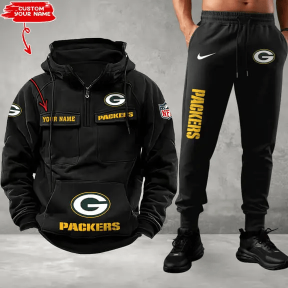 Green Bay Packers Vintage Hoodie And Pants AZVMHD301+AZPANTS301