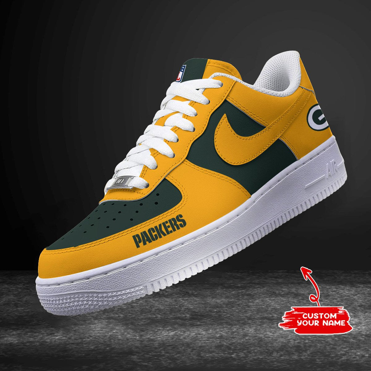 Green Bay Packers Personalized AF1 Shoes 1408 BGAF1S445