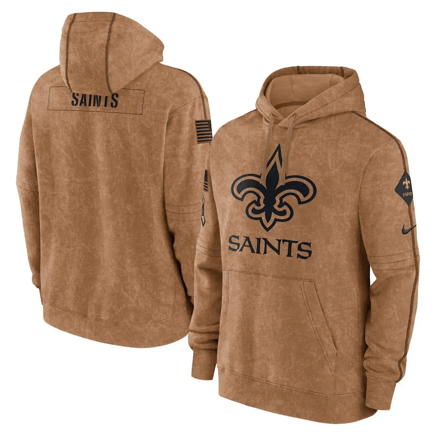 New Orleans Saints Men's Sideline Pullover Hoodie AZMSPHD023