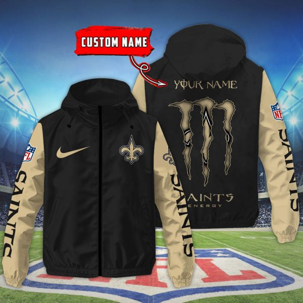 New Orleans Saints Custom Windbreaker Outdoor Jacket Sport Fan Gift SPTWJACKET055