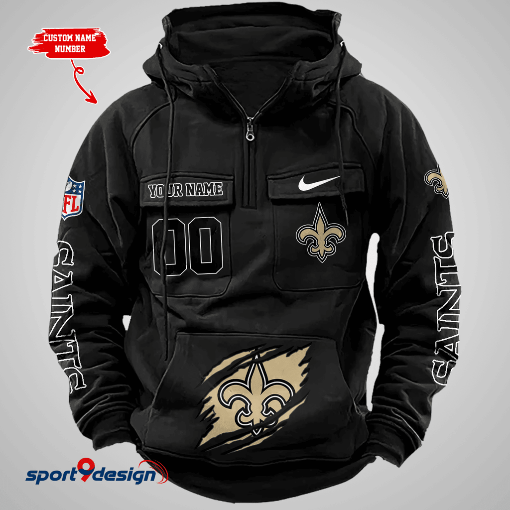 New Orleans Saints Vintage Men Hoodie AZVMHD164