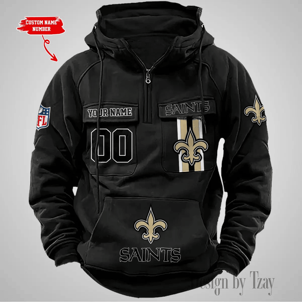 New Orleans Saints Vintage Men Hoodie DV2 AZVMHD434