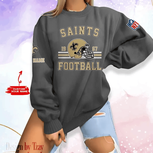 New Orleans Saints Personalized Fashion Design New Woolen Sweater BGSWT239