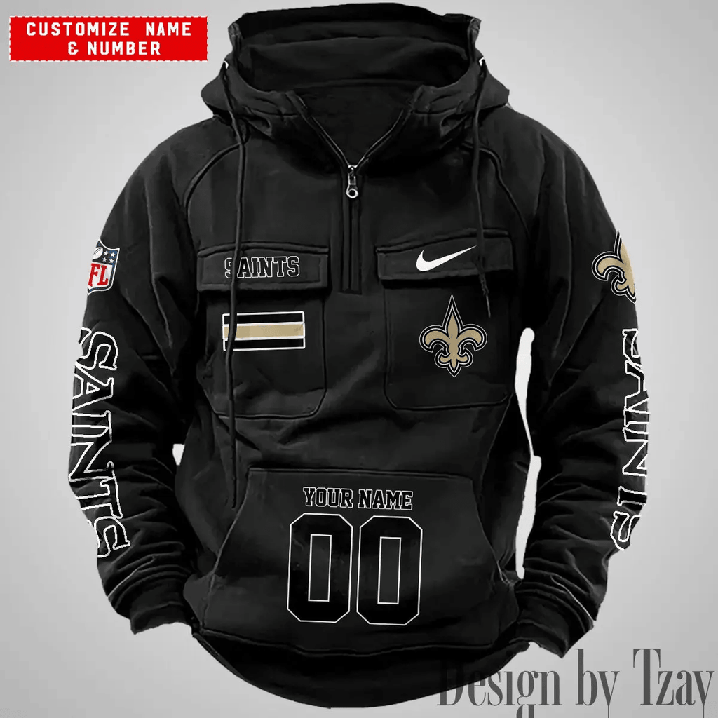 New Orleans Saints Vintage Men Hoodie DV2 AZVMHD402