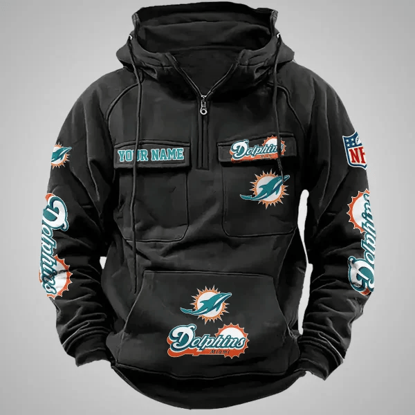 Miami Dolphins Vintage Men Hoodie AZVMHD101