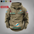 Miami Dolphins Vintage Men Hoodie AZVMHD010