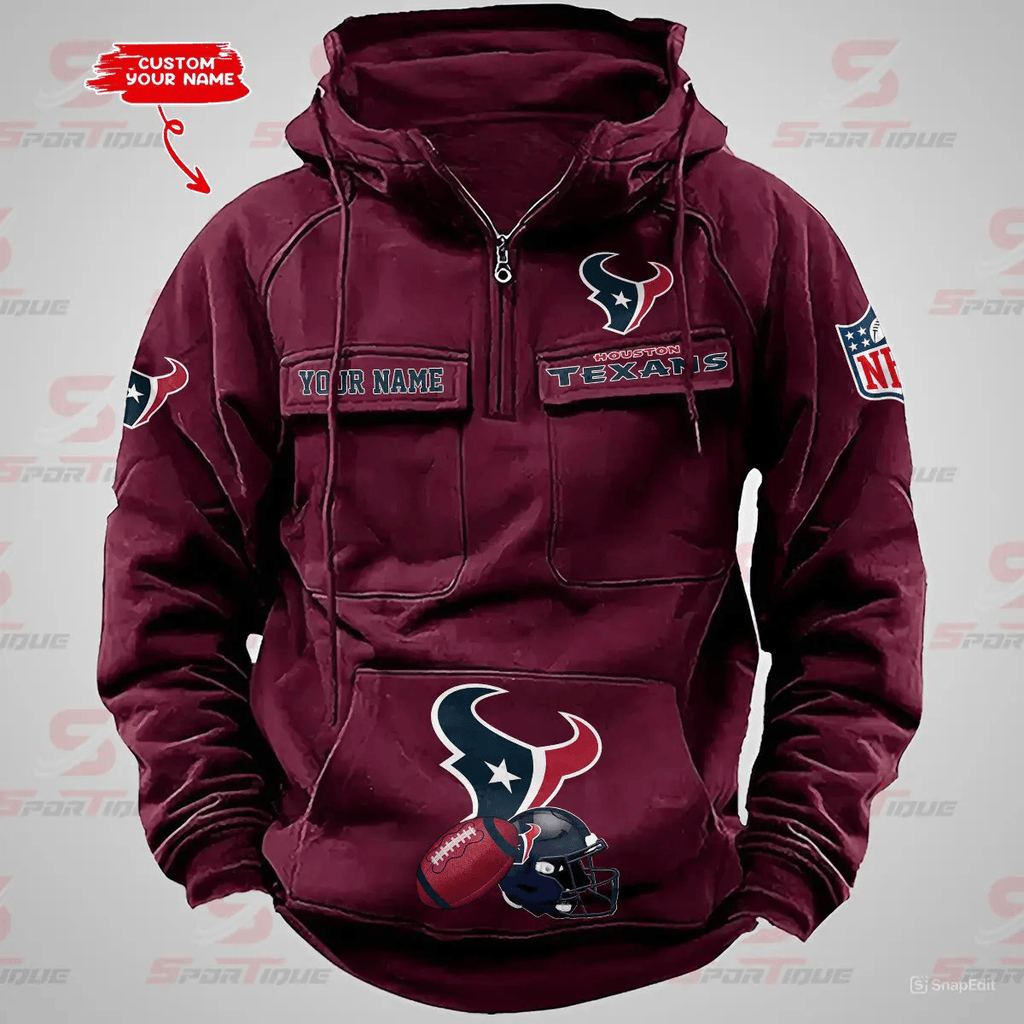 Houston Texans Vintage Men Hoodie AZVMHD365