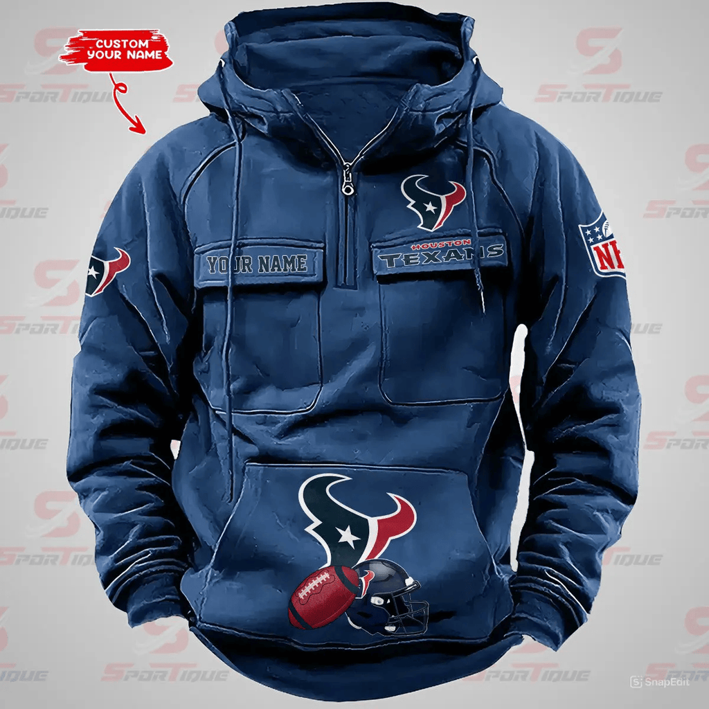 Houston Texans Vintage Men Hoodie AZVMHD365