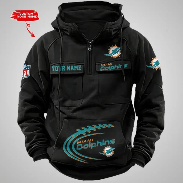 Miami Dolphins Vintage Men Hoodie AZVMHD127