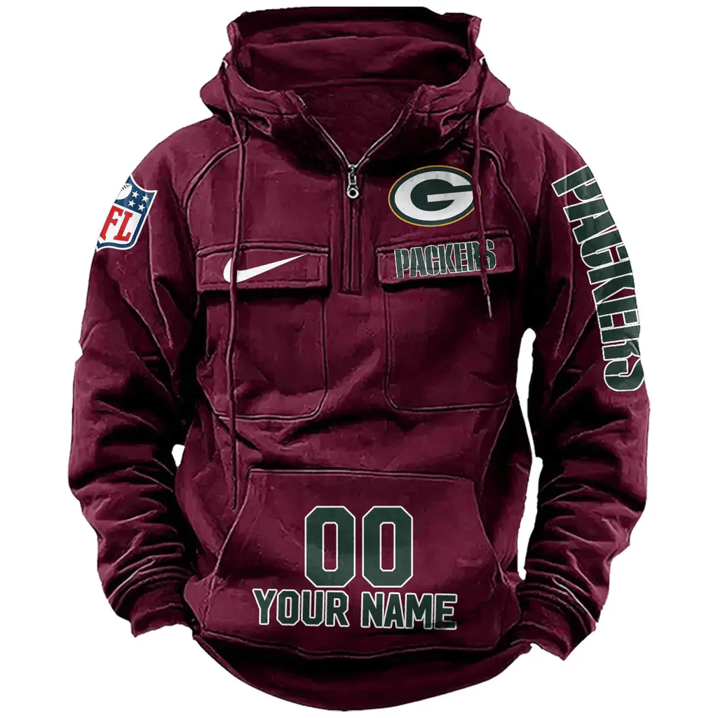 Green Bay Packers Vintage Men Hoodie AZVMHD073